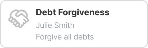Debt Forgiveness - Will Hero